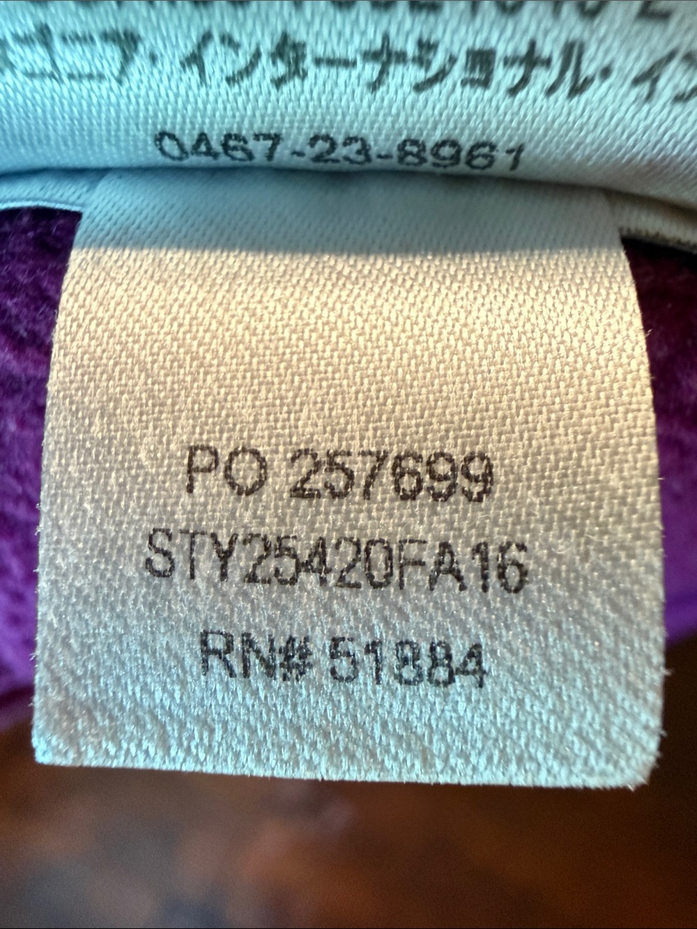 Women’s Patagonia Micro D 1/4-Zip Pullover Sz Violet Purple Red - Picture 5 of 7